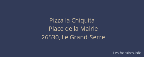 Pizza la Chiquita