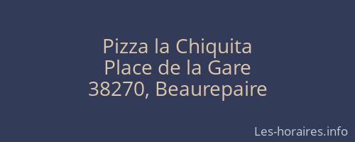 Pizza la Chiquita