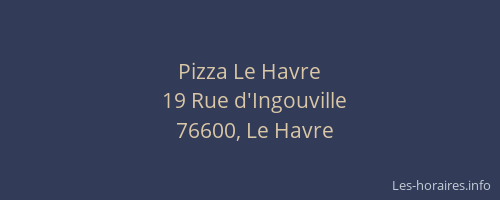 Pizza Le Havre