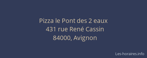 Pizza le Pont des 2 eaux