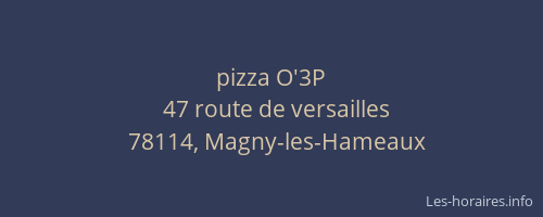 pizza O'3P