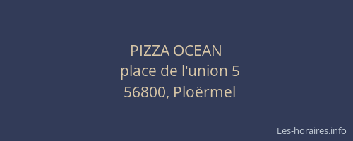 PIZZA OCEAN