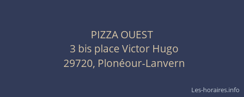 PIZZA OUEST