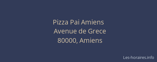 Pizza Pai Amiens