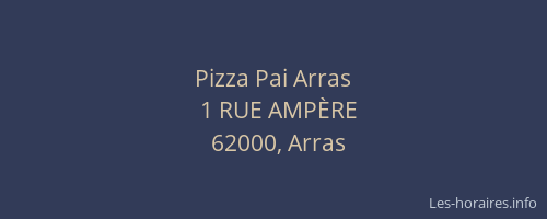 Pizza Pai Arras