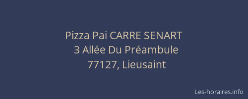 Pizza Pai CARRE SENART