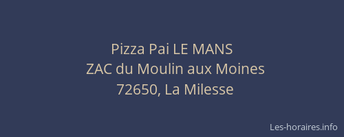 Pizza Pai LE MANS