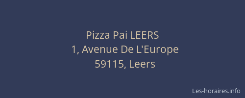 Pizza Pai LEERS