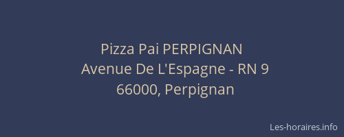 Pizza Pai PERPIGNAN