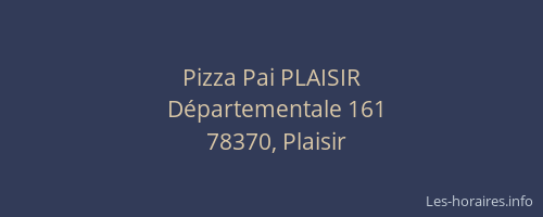 Pizza Pai PLAISIR