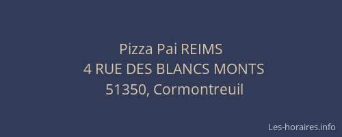 Pizza Pai REIMS