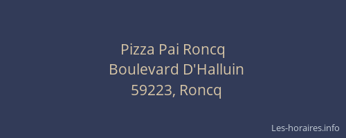 Pizza Pai Roncq