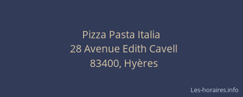 Pizza Pasta Italia