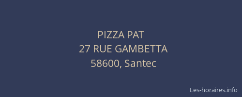 PIZZA PAT
