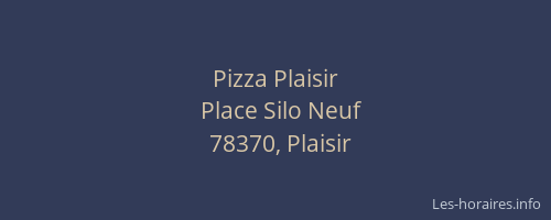 Pizza Plaisir