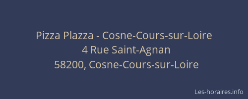 Pizza Plazza - Cosne-Cours-sur-Loire