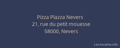Pizza Plazza Nevers