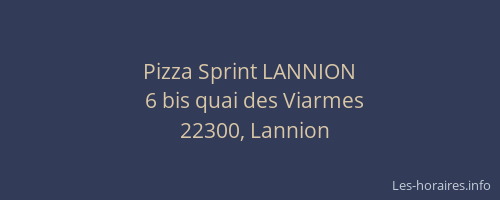 Pizza Sprint LANNION