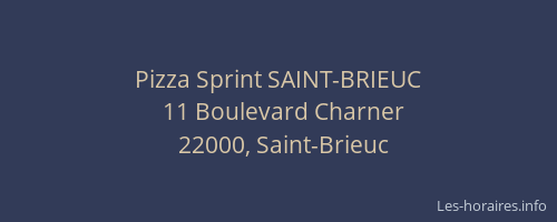 Pizza Sprint SAINT-BRIEUC