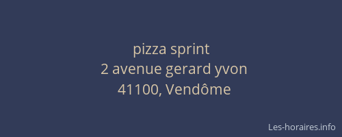 pizza sprint
