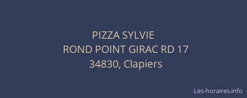 PIZZA SYLVIE