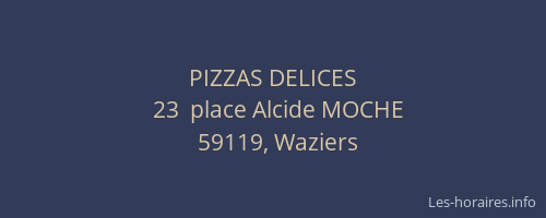 PIZZAS DELICES