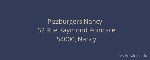 Pizzburgers Nancy