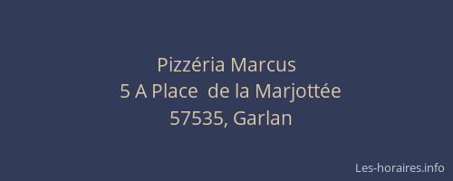 Pizzéria Marcus