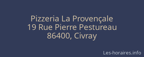 Pizzeria La Provençale