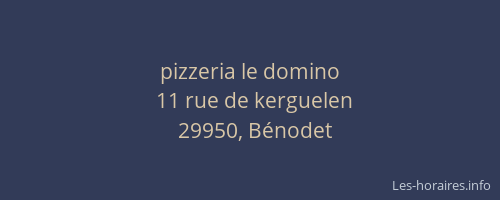 pizzeria le domino