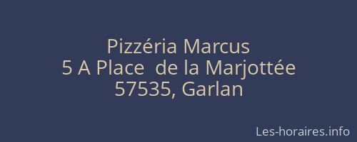 Pizzéria Marcus
