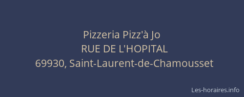 Pizzeria Pizz'à Jo