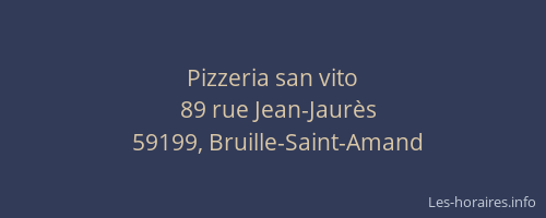 Pizzeria san vito