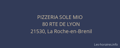 PIZZERIA SOLE MIO