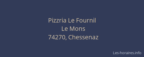 Pizzria Le Fournil