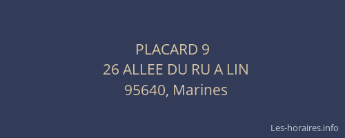 PLACARD 9