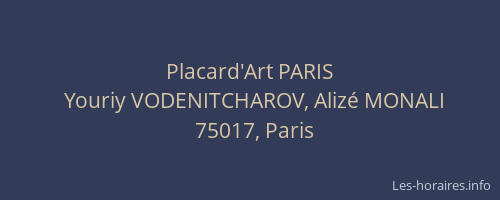 Placard'Art PARIS