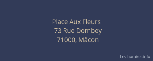 Place Aux Fleurs