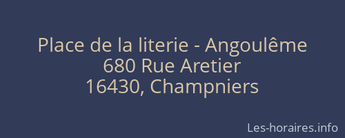Place de la literie - Angoulême