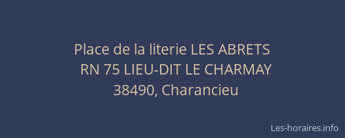 Place de la literie LES ABRETS