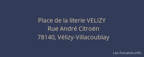 Place de la literie VELIZY