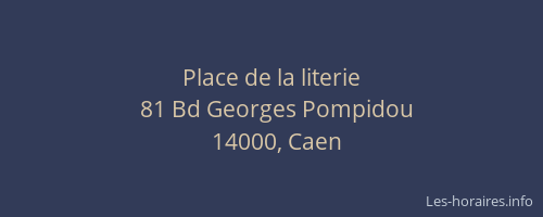 Place de la literie