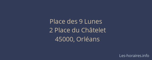 Place des 9 Lunes