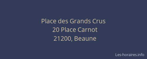 Place des Grands Crus
