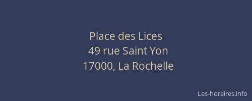 Place des Lices