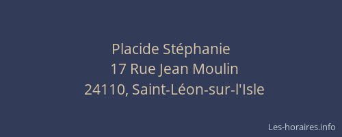 Placide St&eacute;phanie