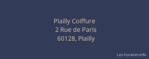 Plailly Coiffure
