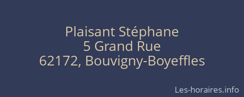Plaisant Stéphane
