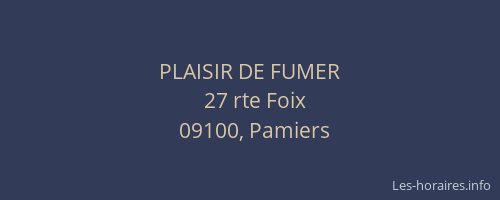 PLAISIR DE FUMER