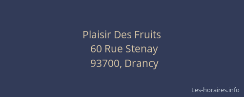 Plaisir Des Fruits
